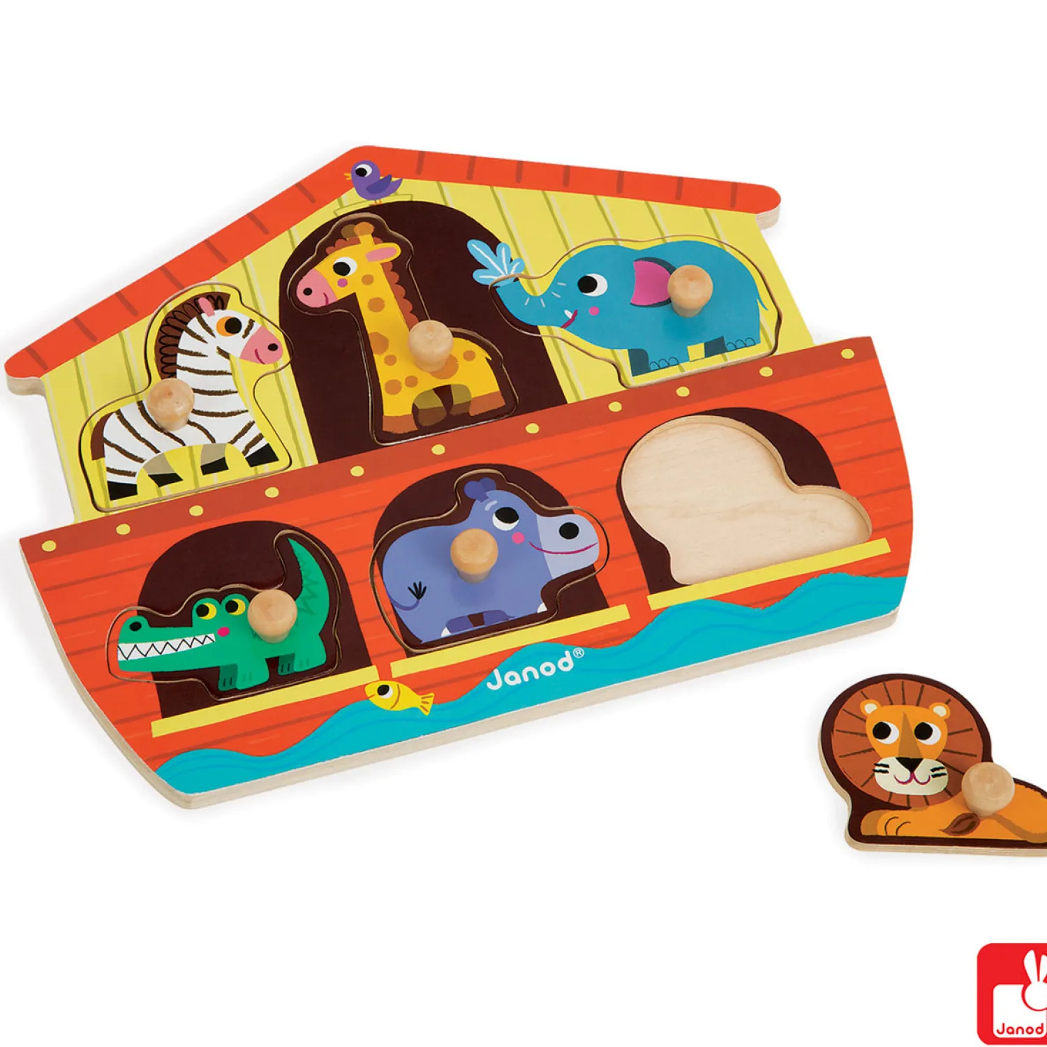 Knoppuzzel Noach's Ark, 6st.>Janod