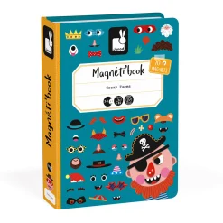 Janod Magnetibook - Gekke Gezichten Jongens Sale