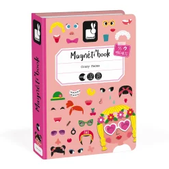 Janod Magnetibook - Gekke Gezichten Meisjes Discount
