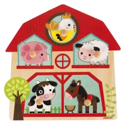 Muzikale Puzzel - De vrienden van de boerderij-Janod Outlet