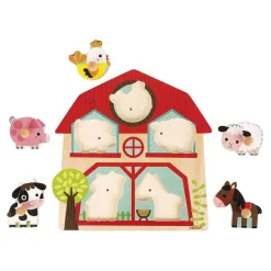 Muzikale Puzzel - De vrienden van de boerderij-Janod Outlet