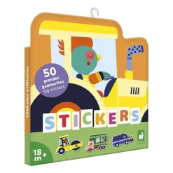 Stickers - 50 Grote Stickers Voertuigen-Janod Discount