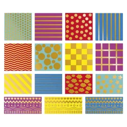 Stickers - Stickervel met 150 Stickers Geometrische Vormen-Janod