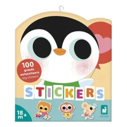 Janod Stickers - Stickervel met 100 Stickers Baby Dieren Discount