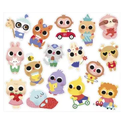 Janod Stickers - Stickervel met 100 Stickers Baby Dieren Discount