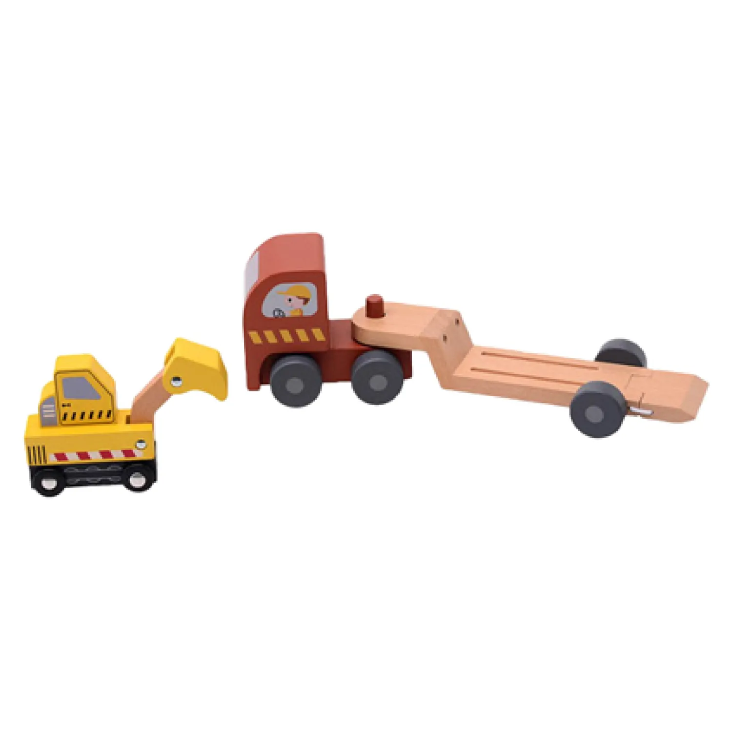 Houten Oplegger met Graafmachine>Joueco Clearance