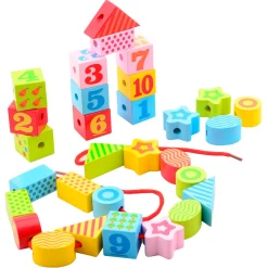 Houten Rijgkralenset>Joueco New