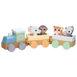 Houten Trein Wilde Dieren-Joueco Sale