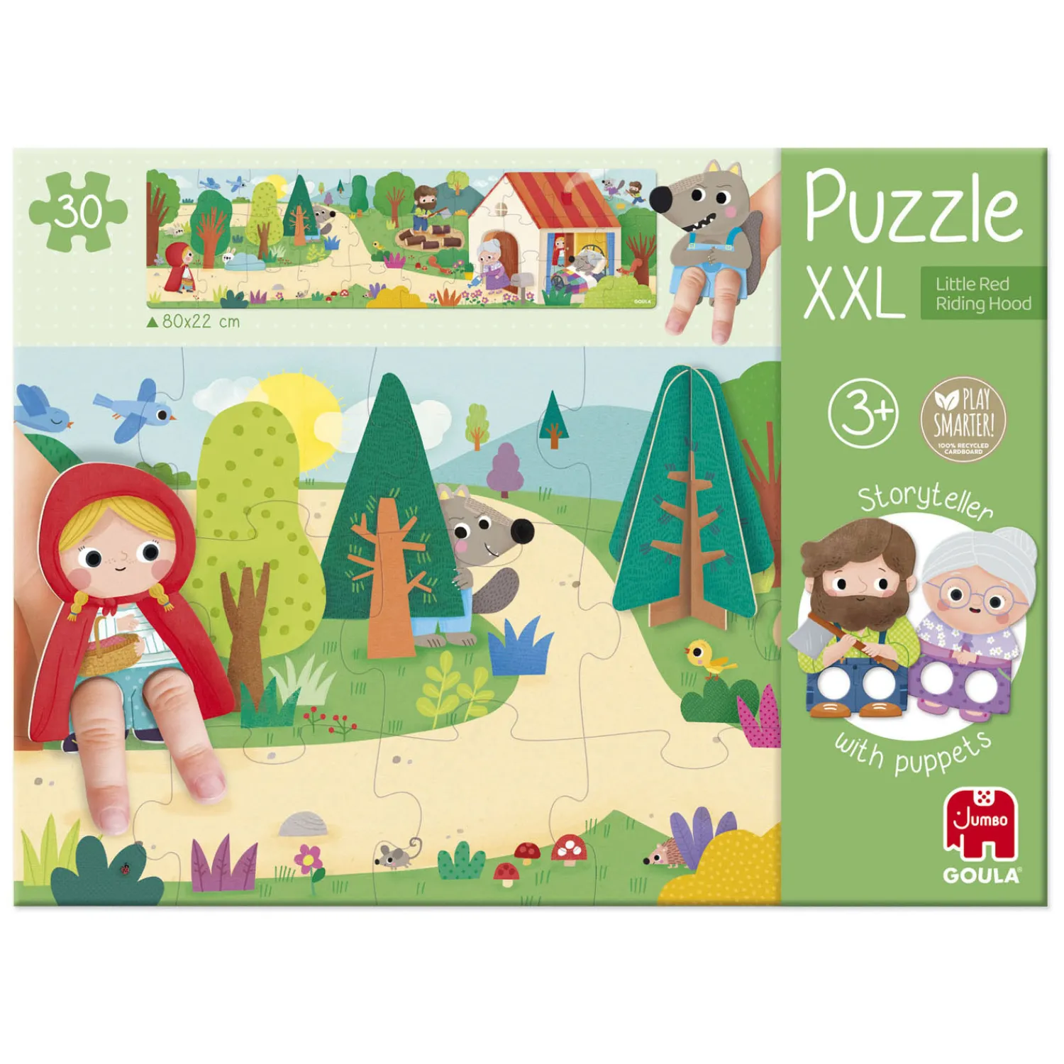 Jumbo Goula Legpuzzel XXL Roodkapje, 30st. Sale