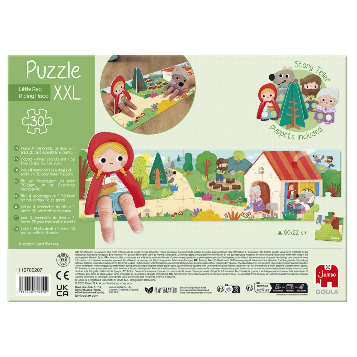 Jumbo Goula Legpuzzel XXL Roodkapje, 30st. Sale