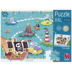 Jumbo Goula Legpuzzel XXL Piraten, 48st. Hot