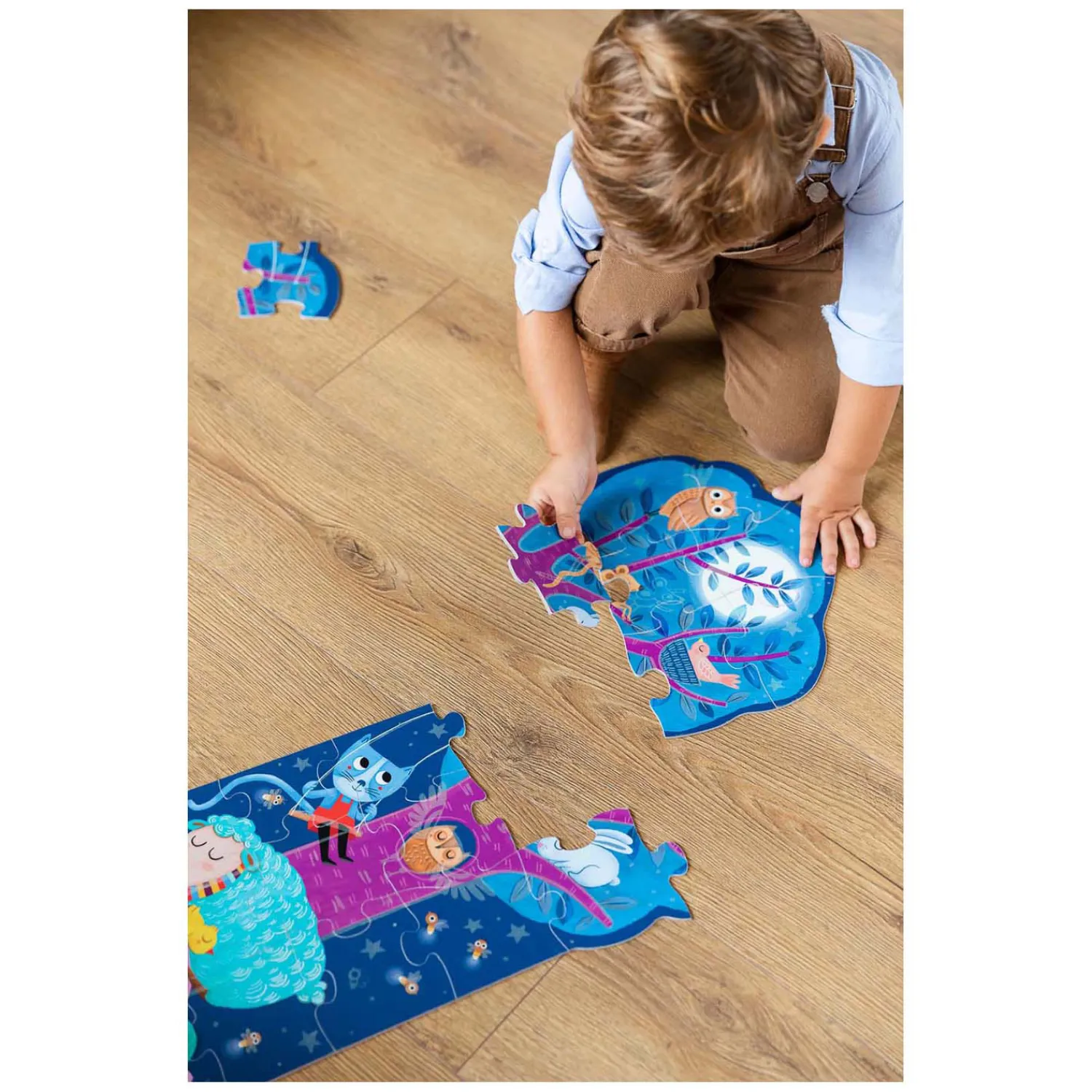 Goula Omkeerbare Puzzel XXL Boerderij Dag en Nacht, 27st.>Jumbo Online