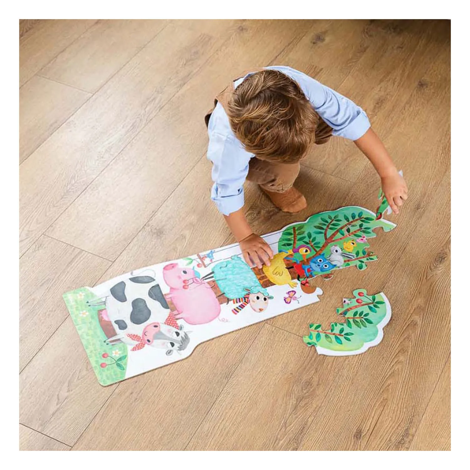 Goula Omkeerbare Puzzel XXL Boerderij Dag en Nacht, 27st.>Jumbo Online