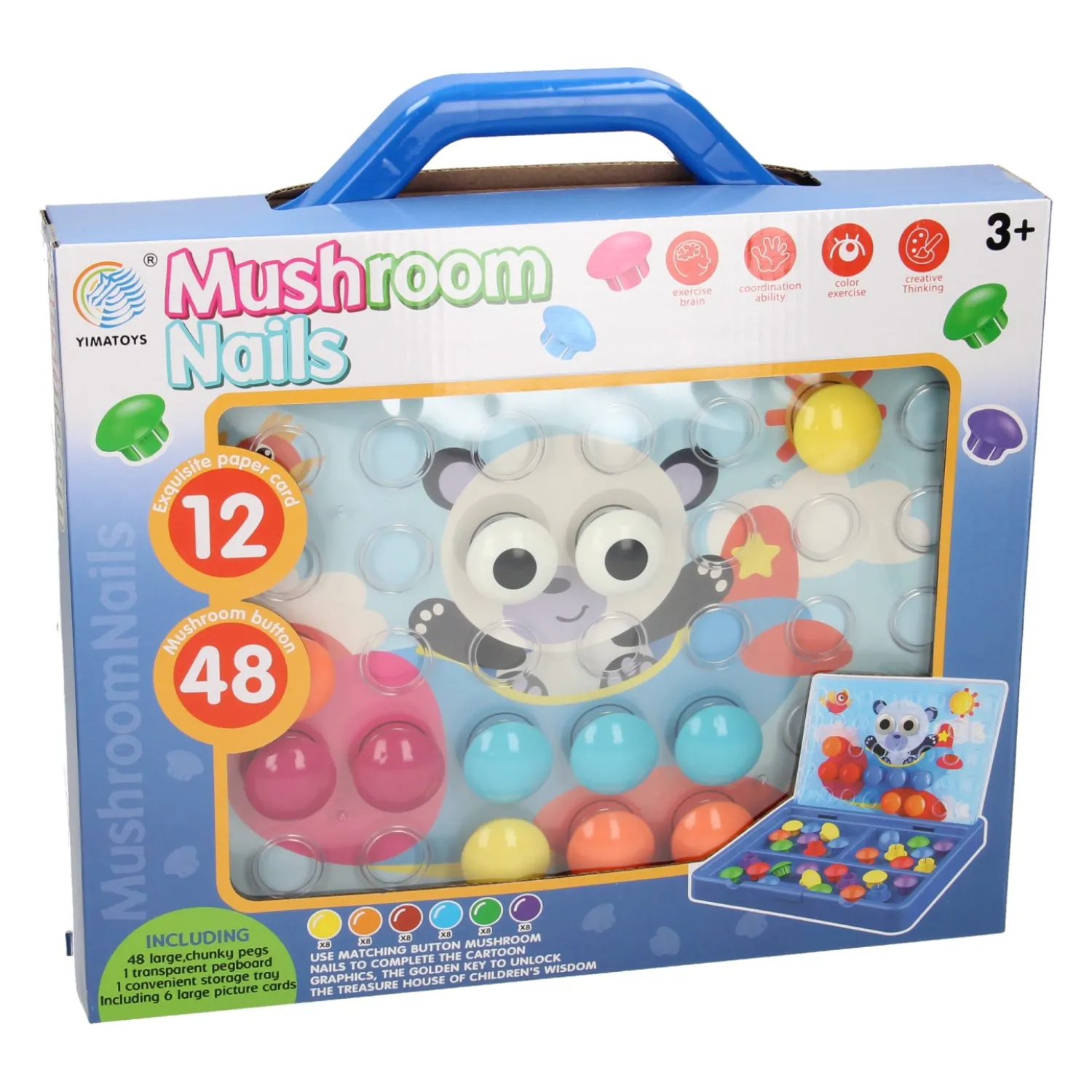 Jumbo Insteekmozaïek Buttons in Koffer, 60dlg. Sale