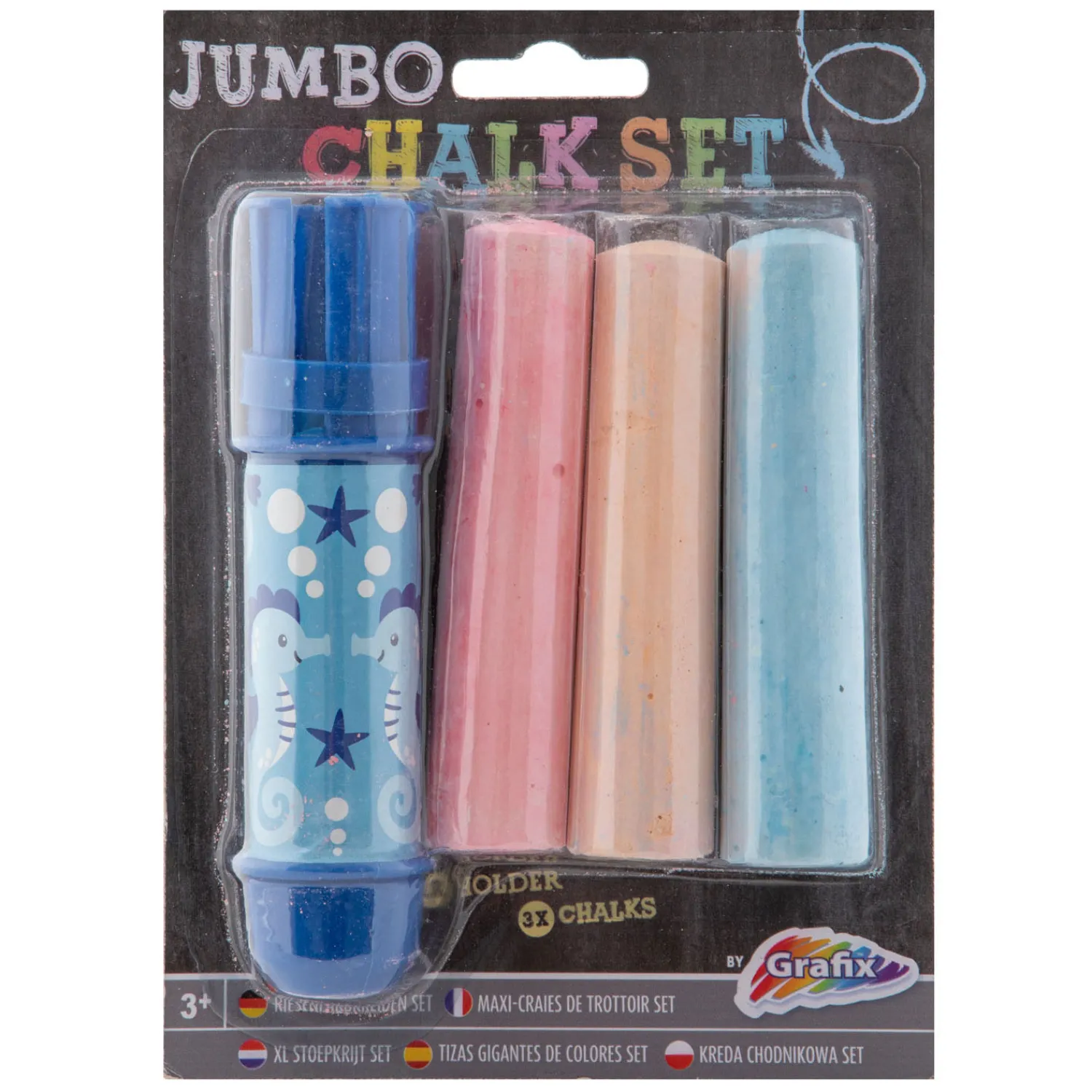 Creative Craft Group Jumbo Krijthouder + Krijt, 3st. New