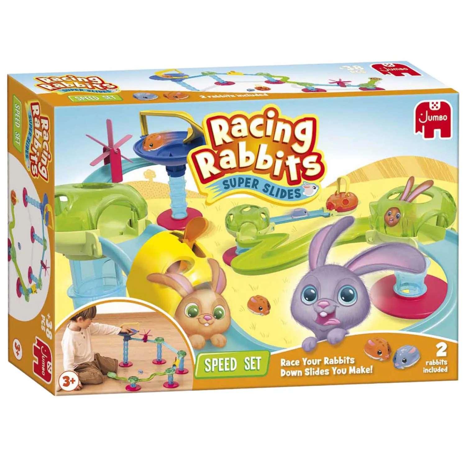 Jumbo Racing Rabbits Starter Set - 2 Konijnen Hot