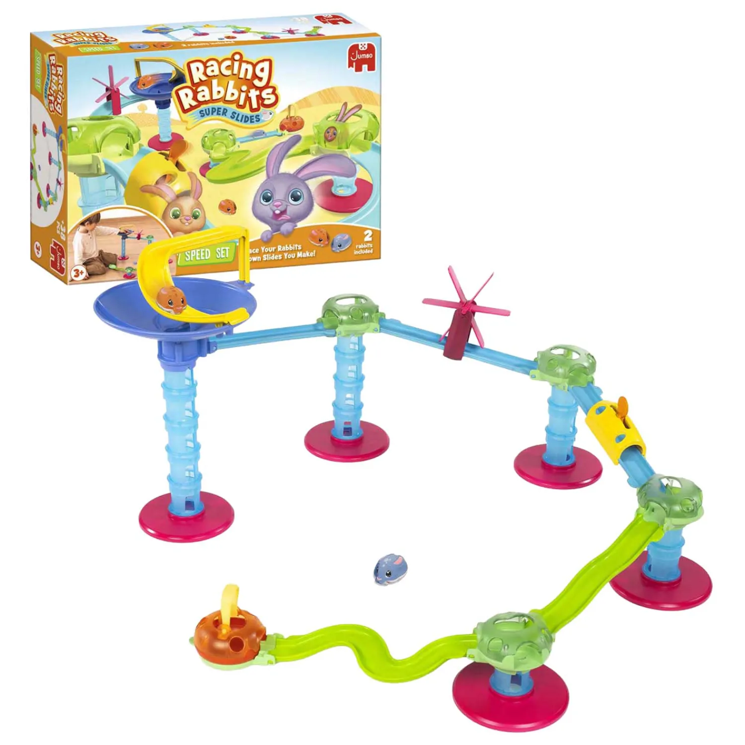 Jumbo Racing Rabbits Starter Set - 2 Konijnen Hot
