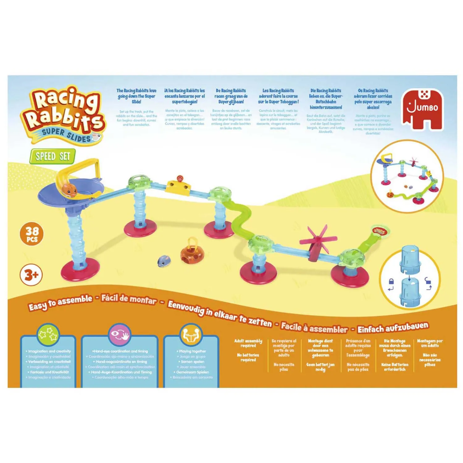 Jumbo Racing Rabbits Starter Set - 2 Konijnen Hot