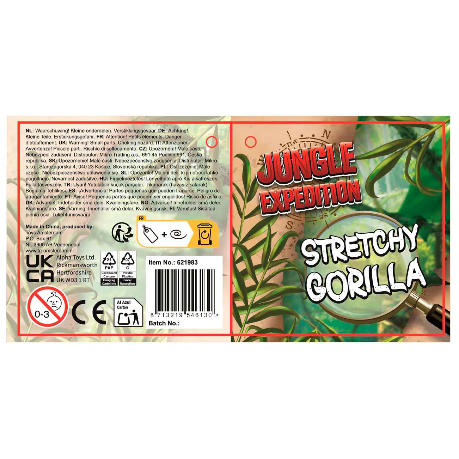 Jungle Expedition super strech gorilla 9cm 2ass