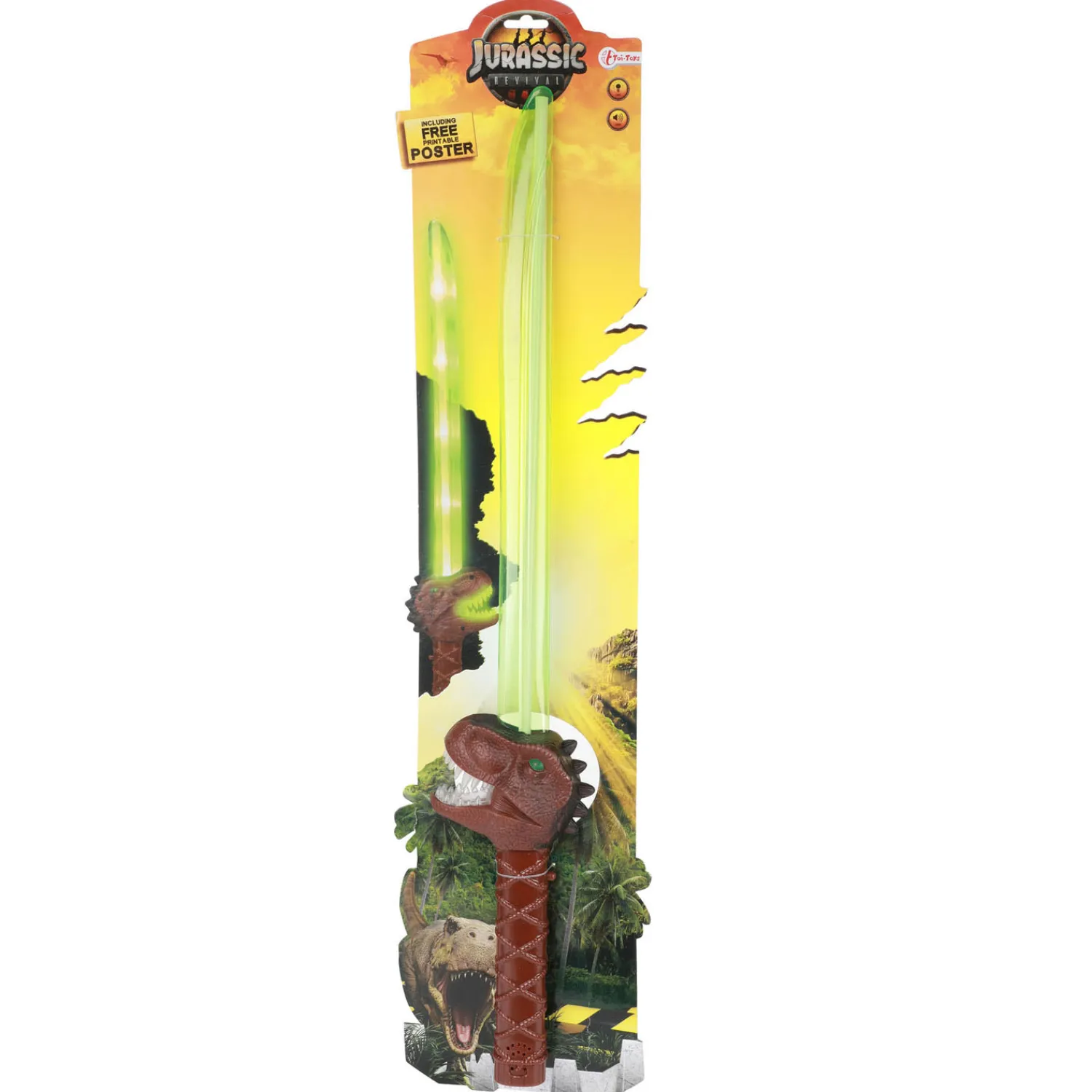 Jurassic Revival Lichtzwaard T-Rex Dino Licht en Geluid-Toi-Toys Discount