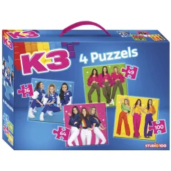 K3 4in1 Puzzel - Sterretjes-Studio 100 Online