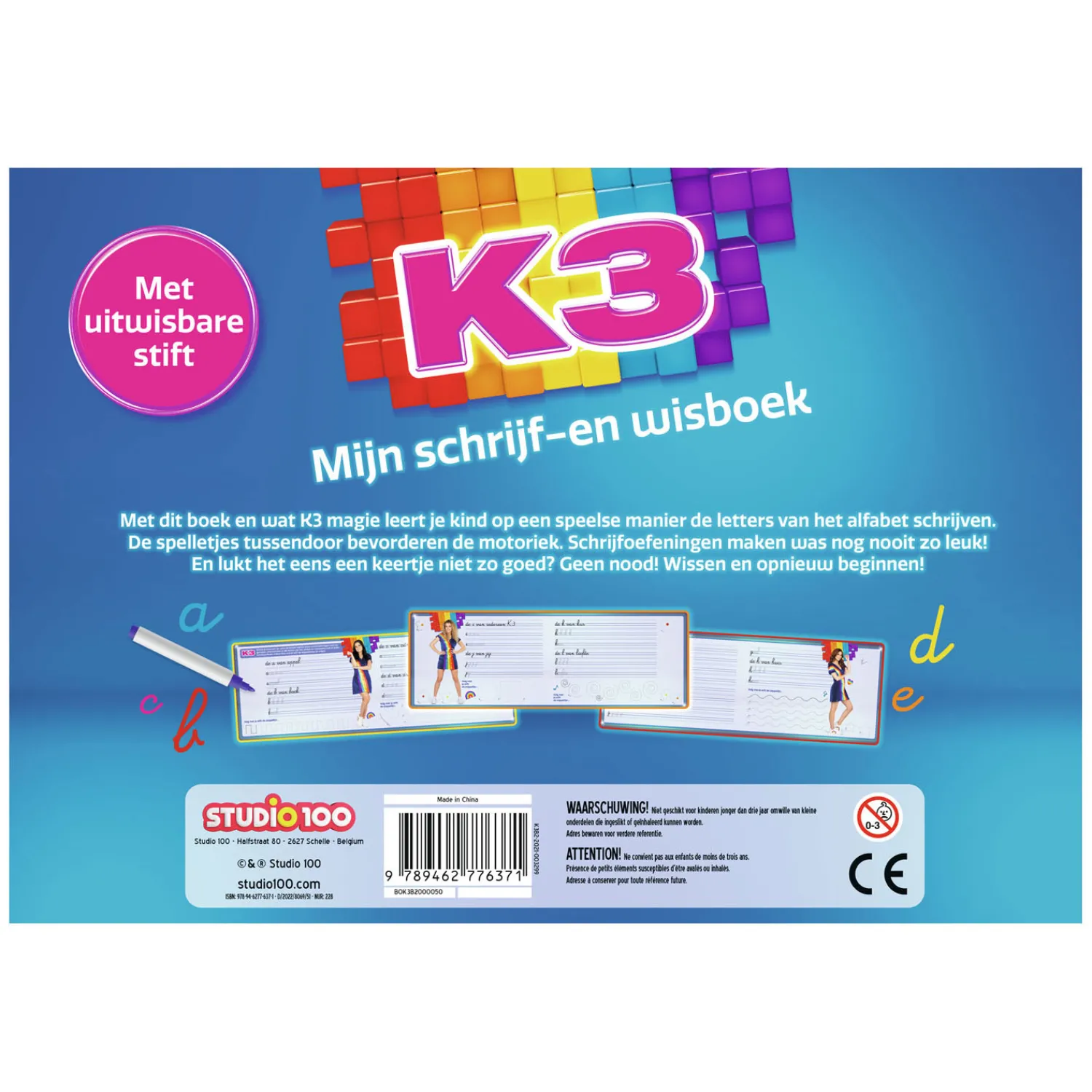 Studio 100 K3 Schrijf- en Wisboek Online