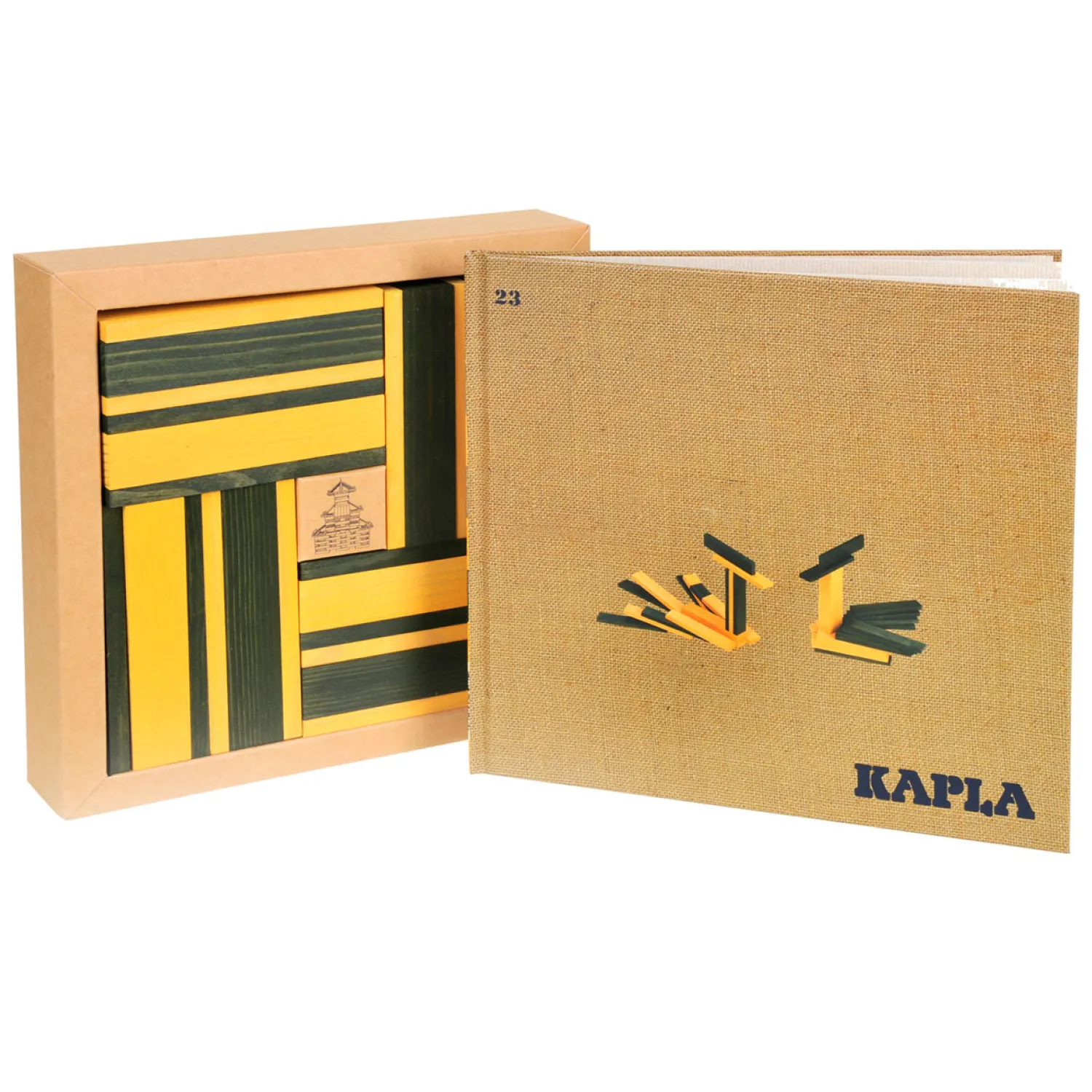 Kapla , Boekje met 40 Gele en Groene Plankjes Best