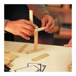 Challenge Spaans 12 Challenge-kaarten, 16 Blanke Plankjes-KAPLA Discount