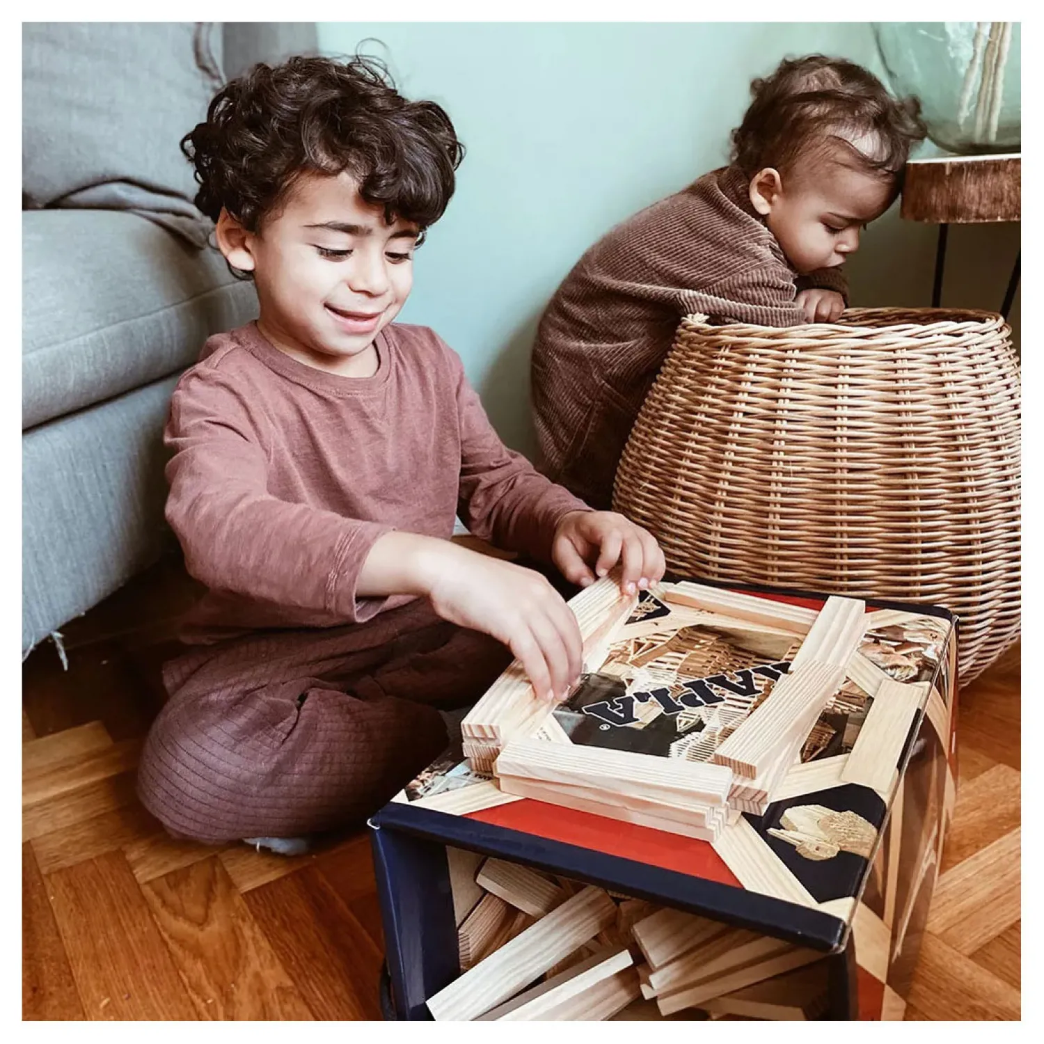 , Doos 200 Blanke Plankjes>Kapla