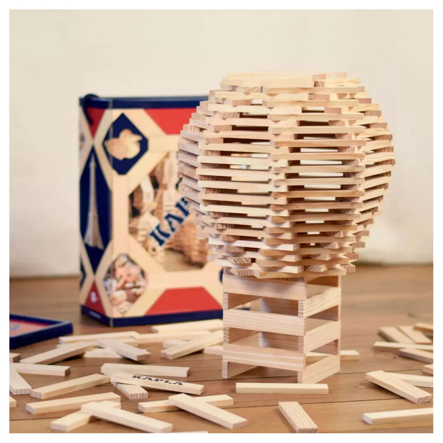 , Doos 200 Blanke Plankjes>Kapla