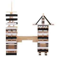 Kist 100 Plankjes - Zwart/Wit><noscript><img width=