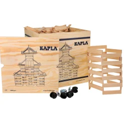 , Kist met Deksel 1000 Blanke Plankjes-Kapla