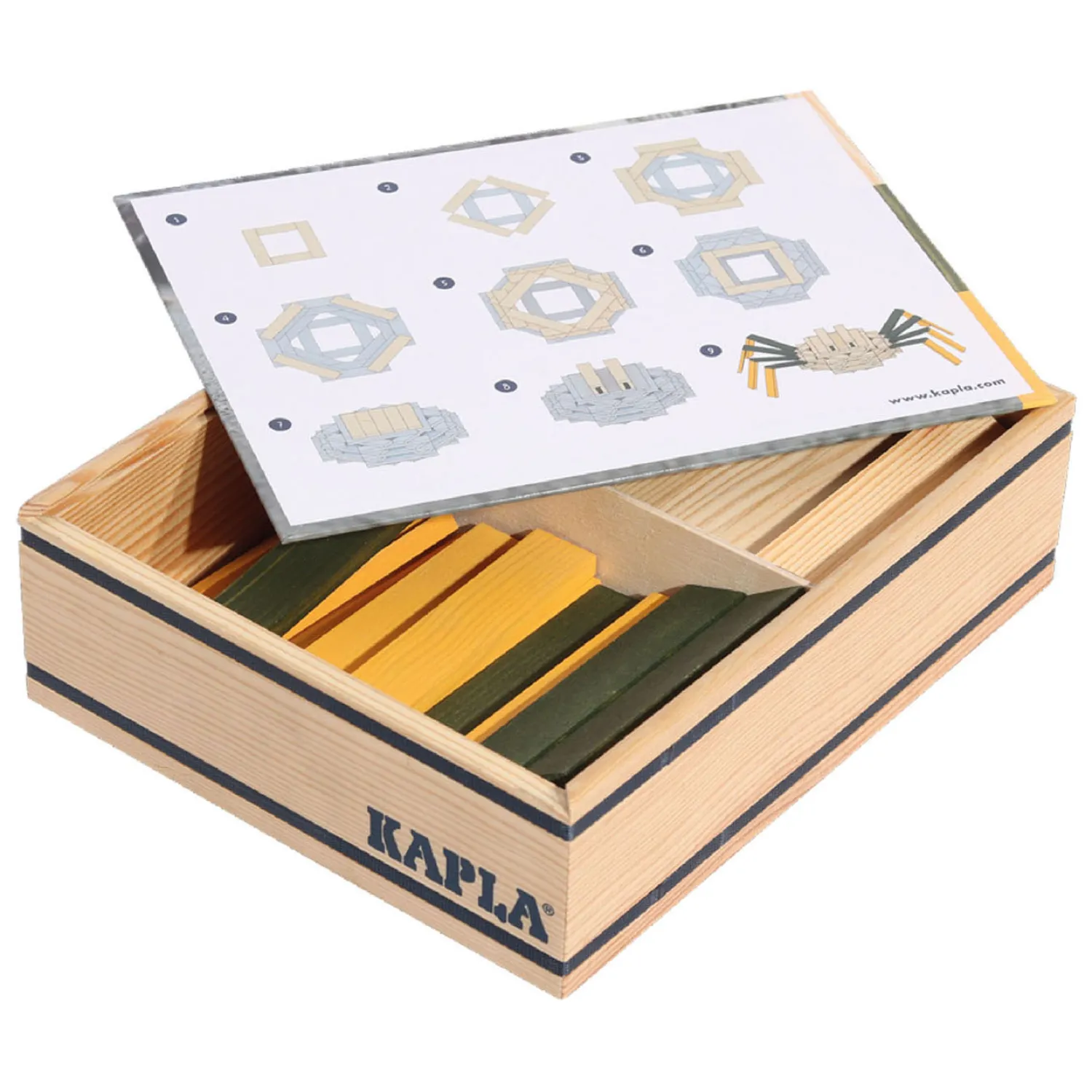 , Spin Koffer met 75 Plankjes>Kapla Hot