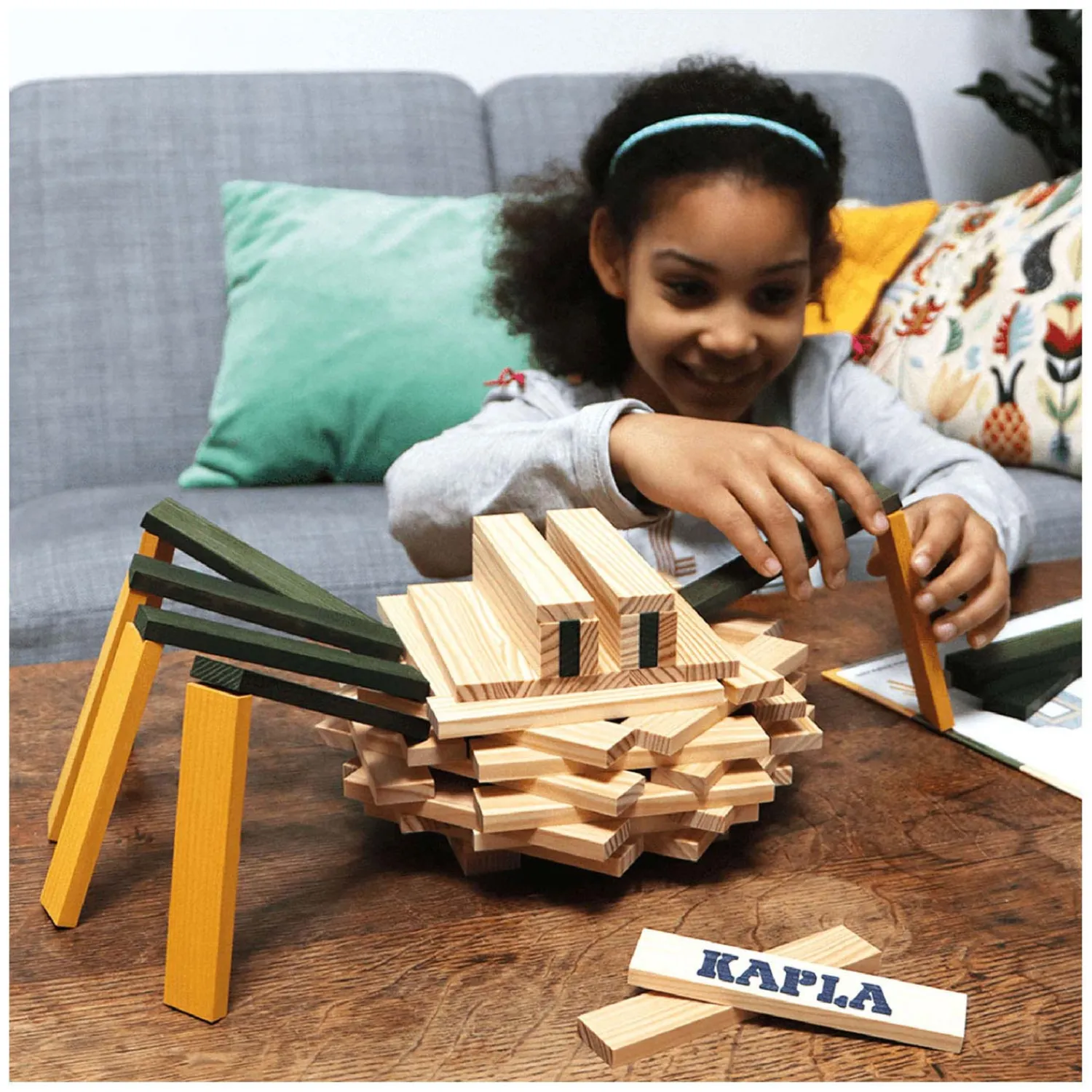 , Spin Koffer met 75 Plankjes>Kapla Hot