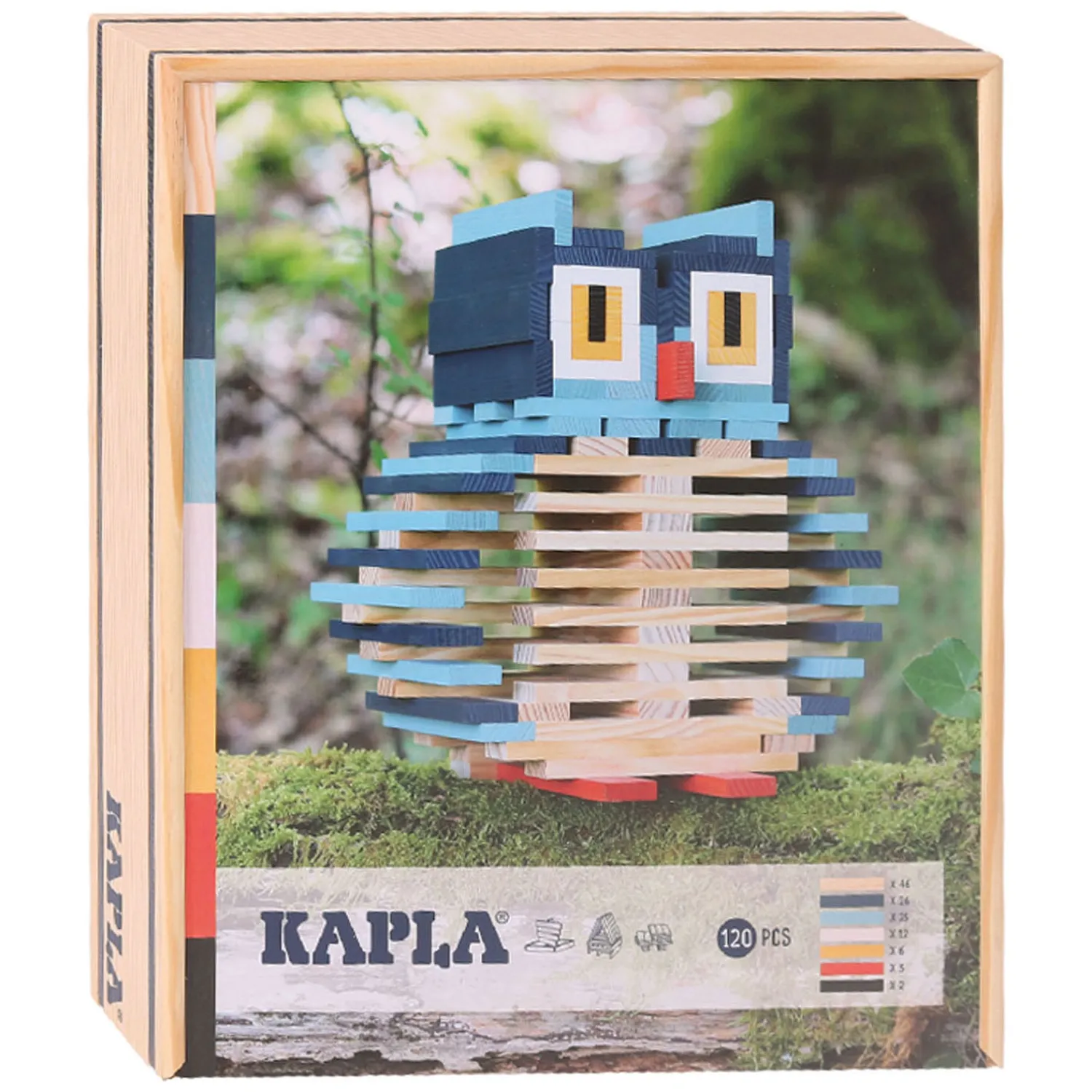 Kapla , Uil Koffer met 120 Plankjes Online