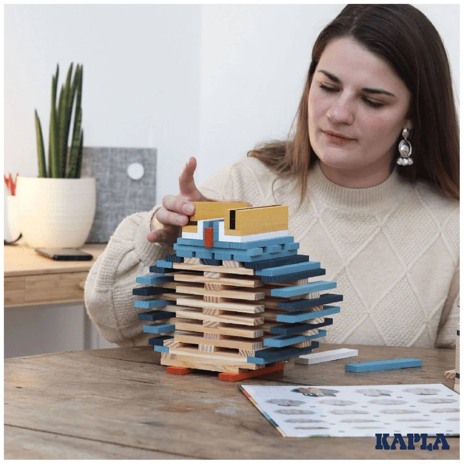 Kapla , Uil Koffer met 120 Plankjes Online