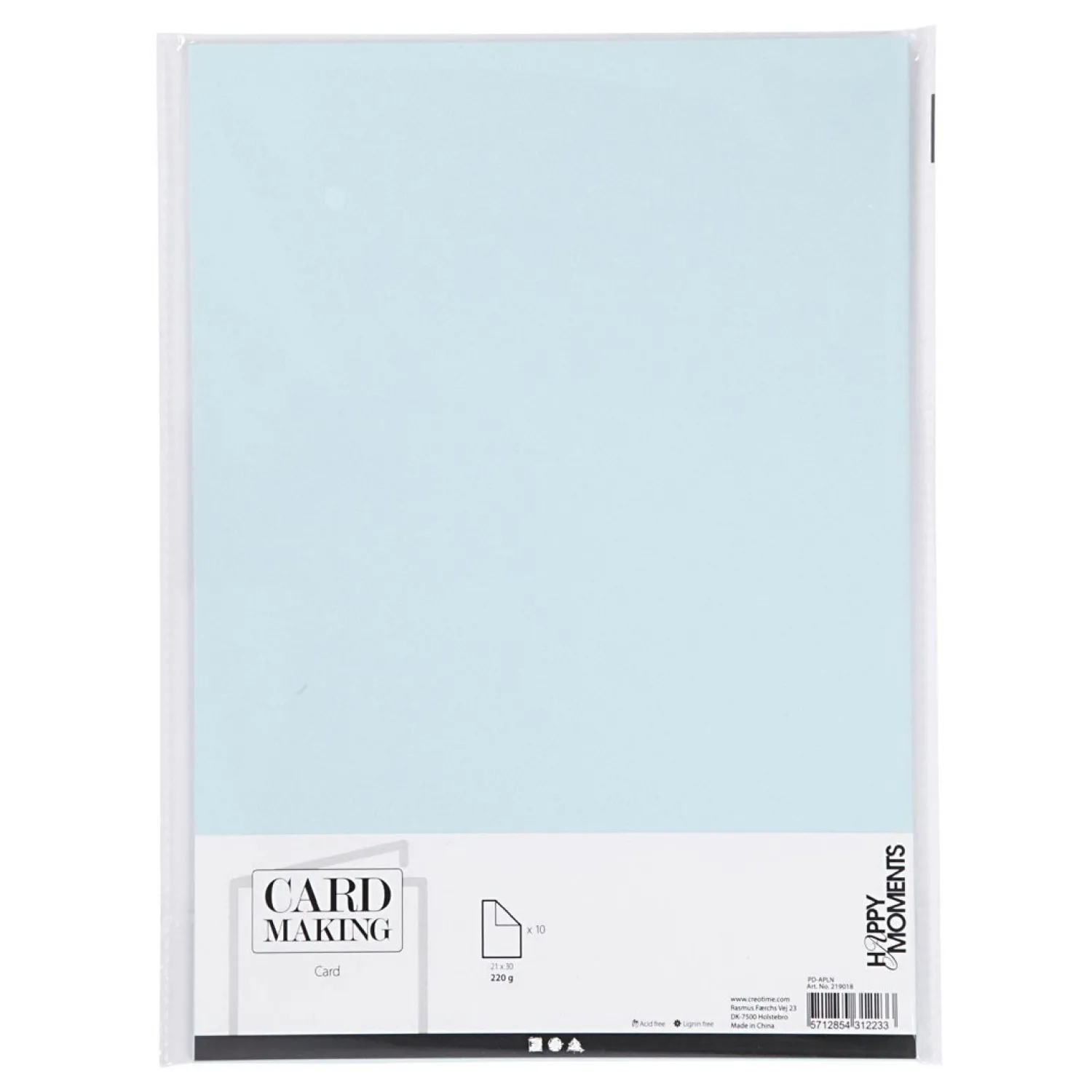 Creativ Company Karton Lichtblauw A4 220g, 10st. Online