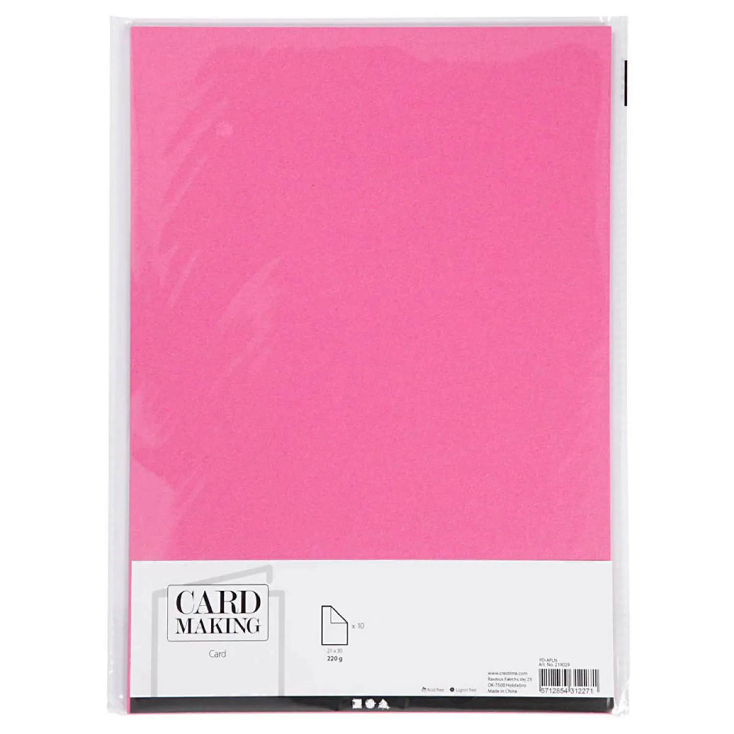 Karton Roze A4 220g, 10st.>Creativ Company