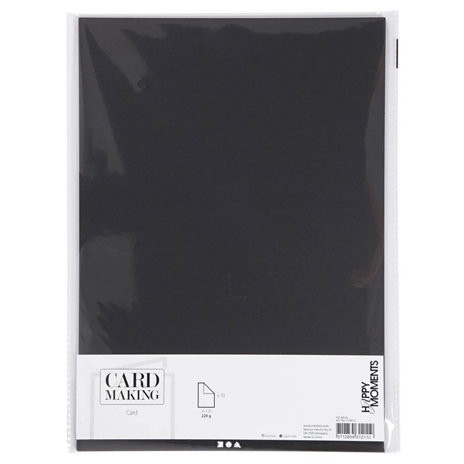 Creativ Company Karton Zwart A4 220g, 10st. Online