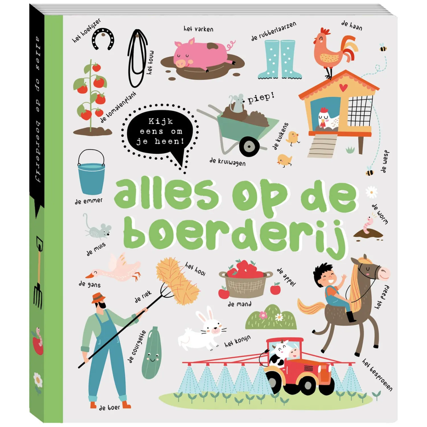 Kartonboek Kijk eens om je heen - Alles op de boerderij Sale