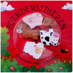 Mondikaarten Kartonboek Ontmoet mij Vriendjes Boerderijdieren New