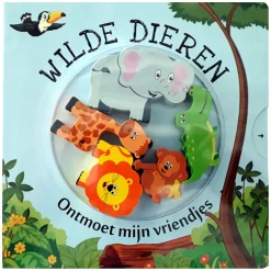 Kartonboek Ontmoet mijn Vriendjes Wilde Dieren-Mondikaarten Sale