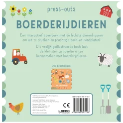 Rebo Publishers Kartonboek Press-Outs - Boerderijdieren Discount