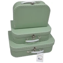 Kartonnen Koffer Set Groen, 3st.-Playwood Best