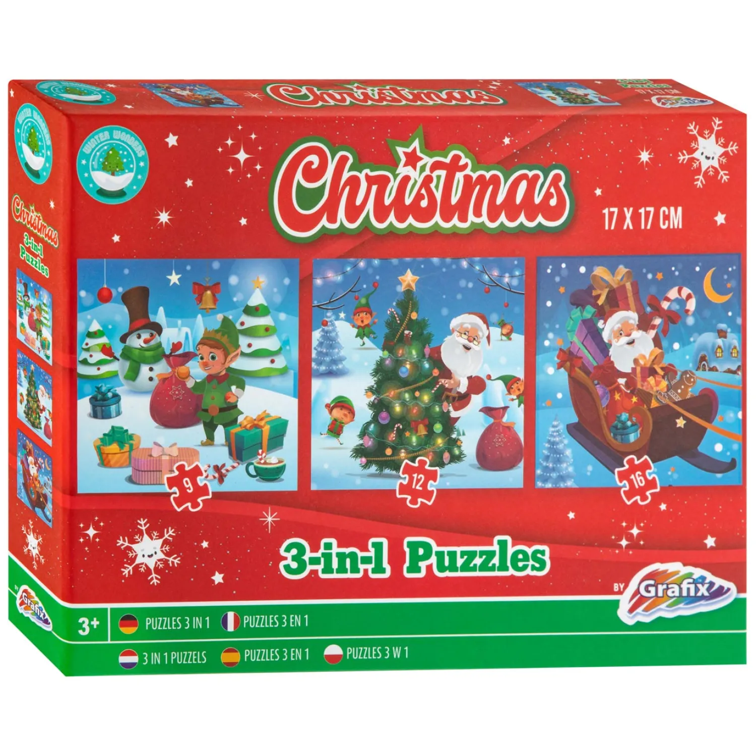 Kerst 3-in-1 Puzzel-Grafix Best