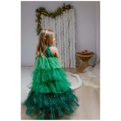 Kerstboomjurk met Haarband - 5-6 Jaar-Great Pretenders Best