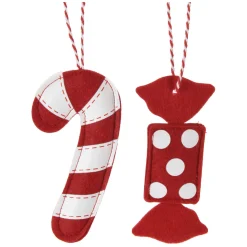 Kersthangers Vilt Snoep, Set van 12> New