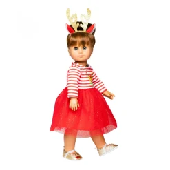 Kerstjurk met Haarband Rendier, maat 35-45 cm-Heless New