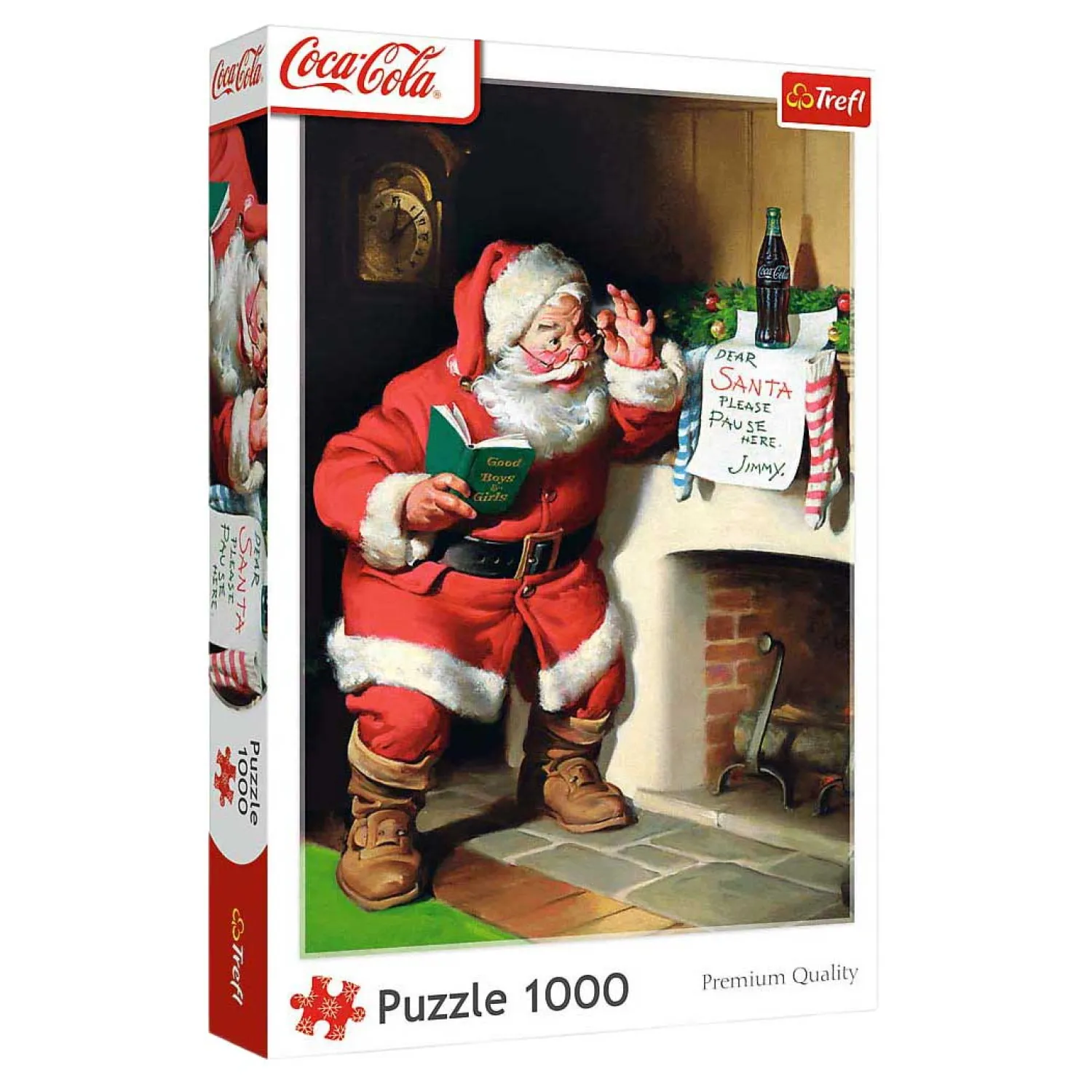 Kerstpuzzel Coca Cola Open Haard - 1000st.>