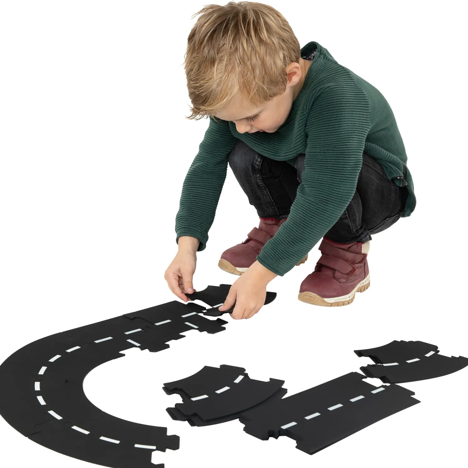 Autobaan Wegdelen, 18dlg.>Kids Globe Outlet